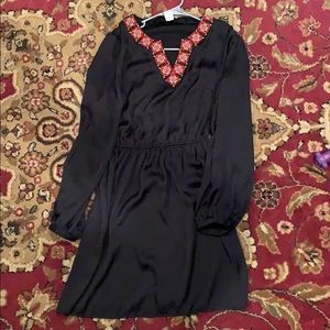 Black knew length dress